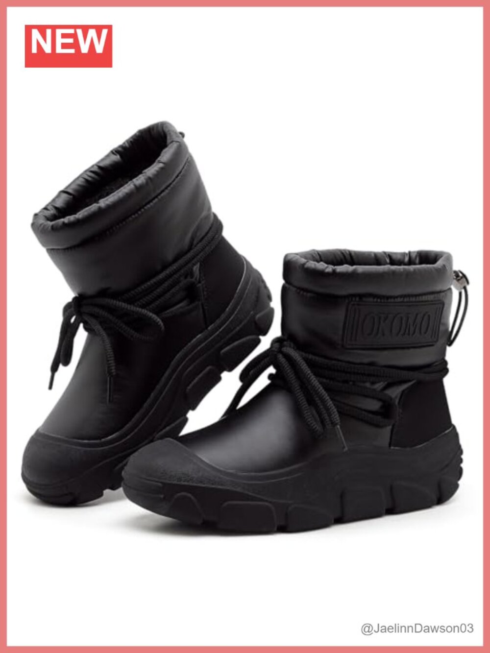 Waterproof Insulated Ankle Snow Boots with Warm Fur Lining